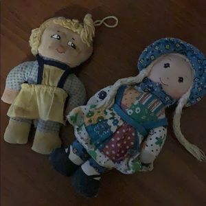 Vintage Cloth Holly Hobby and Goldielocks 1970’s